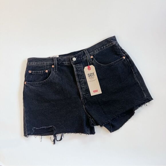 NWT — Levi’s 501 Black Shorts Size 32 — Non-Stretch - Picture 3 of 6